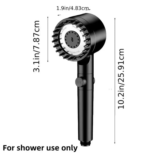 3-Mode Massage Showerhead with Filter Function
