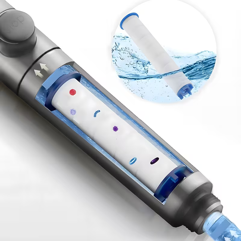 3-Mode Massage Showerhead with Filter Function