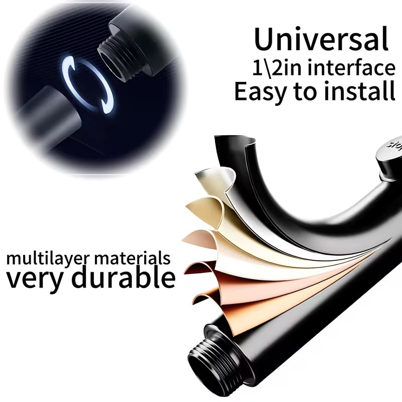 3-Mode Massage Showerhead with Filter Function